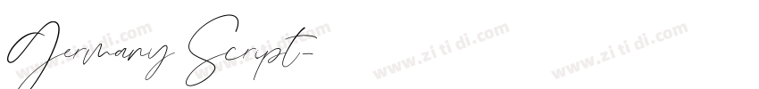 Germany Script字体转换